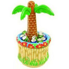 Inflatable palm tree cooler